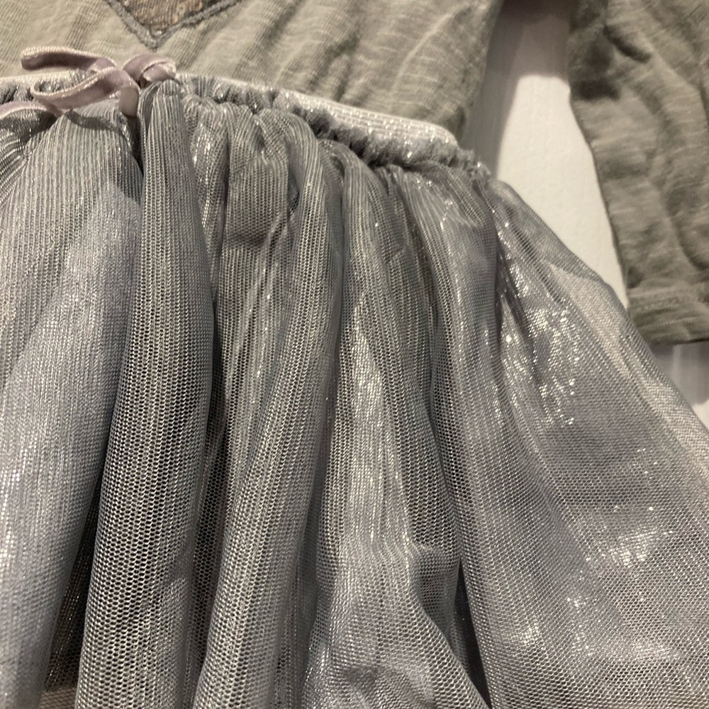 Next silver & grey tutu heart dress baby girl 3-6 months - Picture 4 of 5